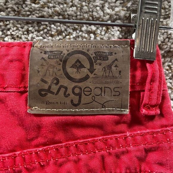 Lifted Research Group Shorts Youth 10 Red LRG Pockets Normcore Streetwear Logo - Picture 7 of 10